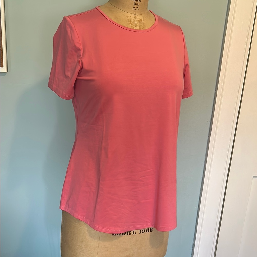 PURE essence Bamboo-Pink Short Sleeve Tee -made in Canada